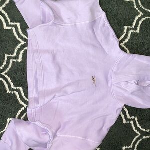 Reebok XS NWOT Cropped Lilac Hoodie